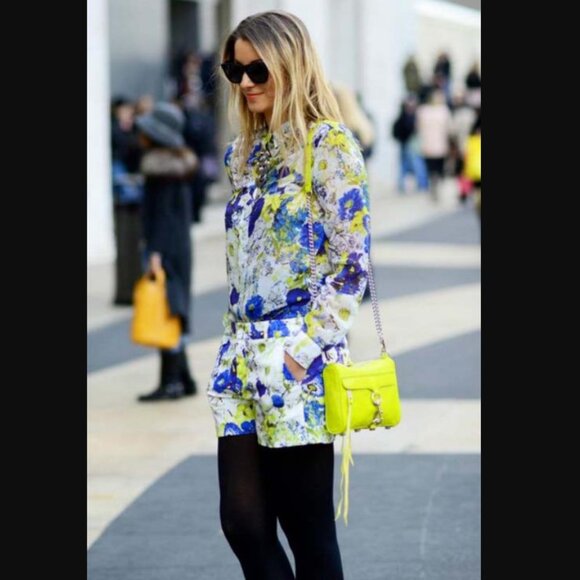 Rebecca Minkoff Mini MAC Crossbody Periwinkle Lavender Leather Fringe Boho NEW - Picture 14 of 14